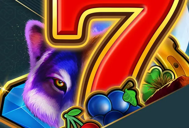 The Clubhouse Casino banking artwork with a big red seven and a wolf The Clubhouse Casino banking artwork with a big red seven and a wolf